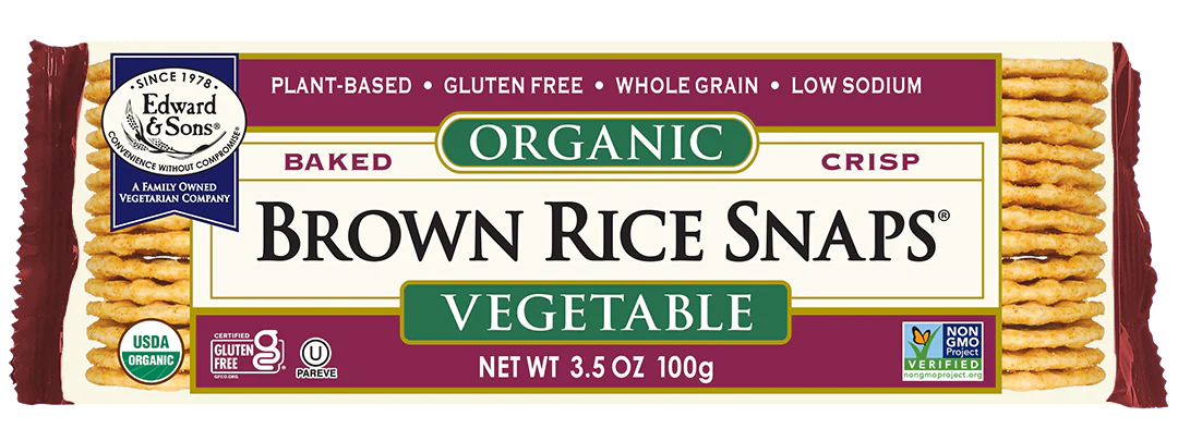 Edward & Sons Organic Brown Rice Snaps Vegetable