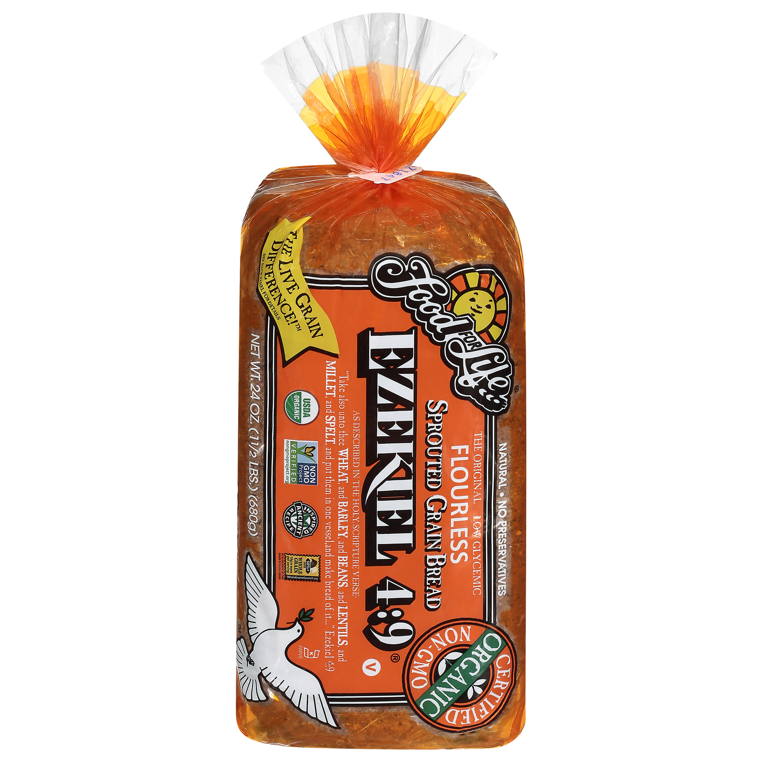Food For Life Ezekiel 4:9 Bread Organic Sprouted Whole Grain