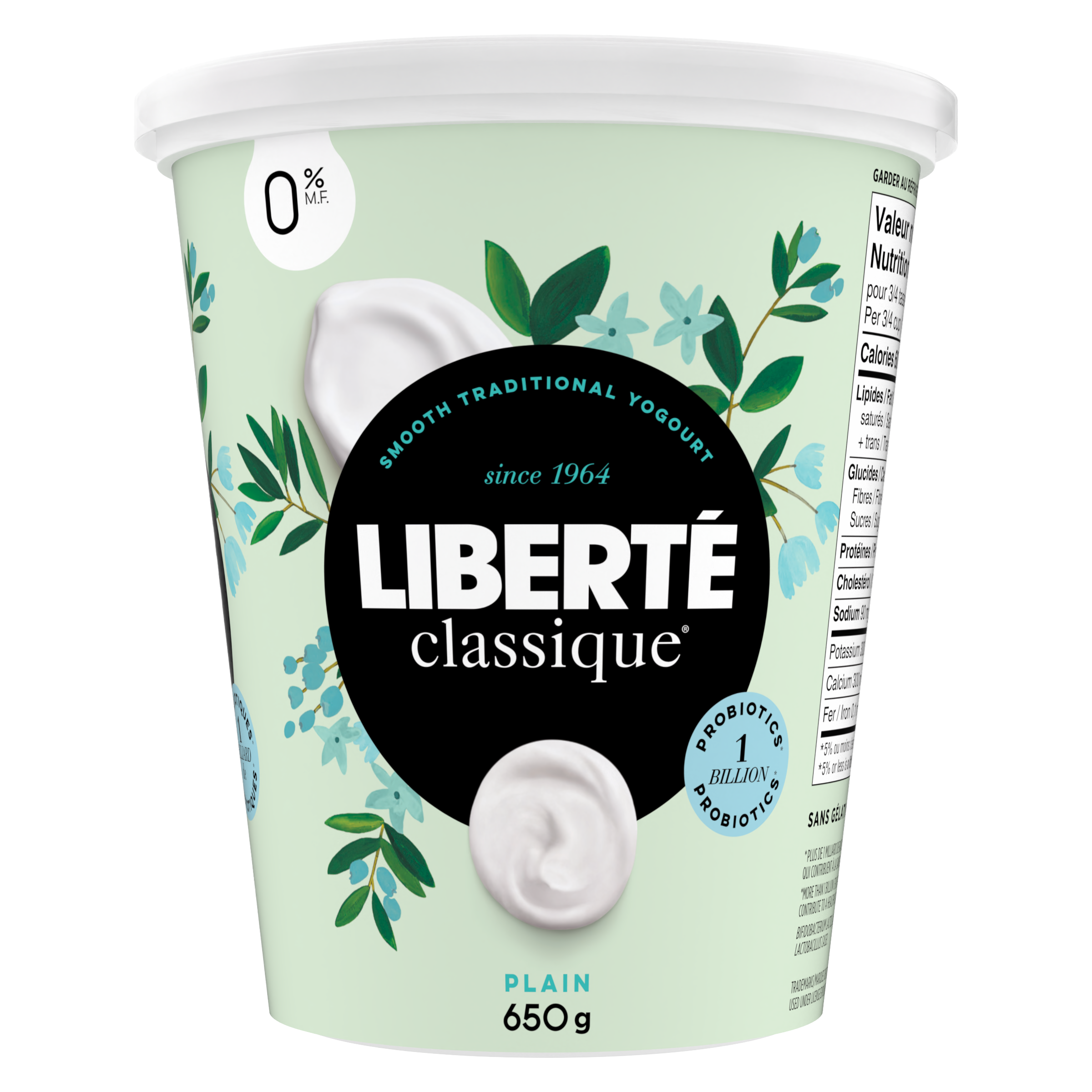 Liberte Classic 0% Plain Yogurt