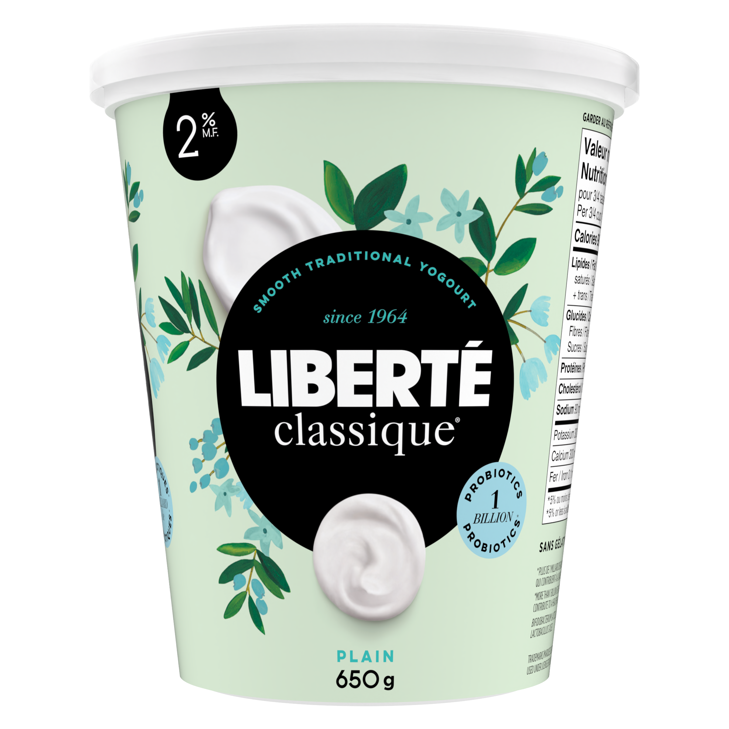 Liberte Classic 2% Plain Yogurt