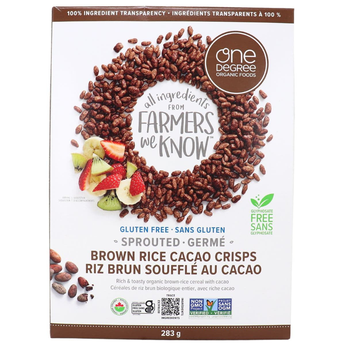 One Degree Organic - Sprouted Brown Rice Crisps Cacao