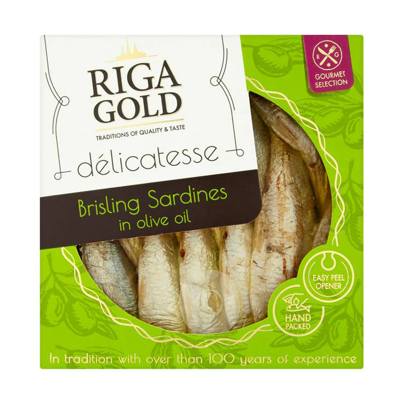 Riga Gold Brisling Sardines In Olive Oil 120g