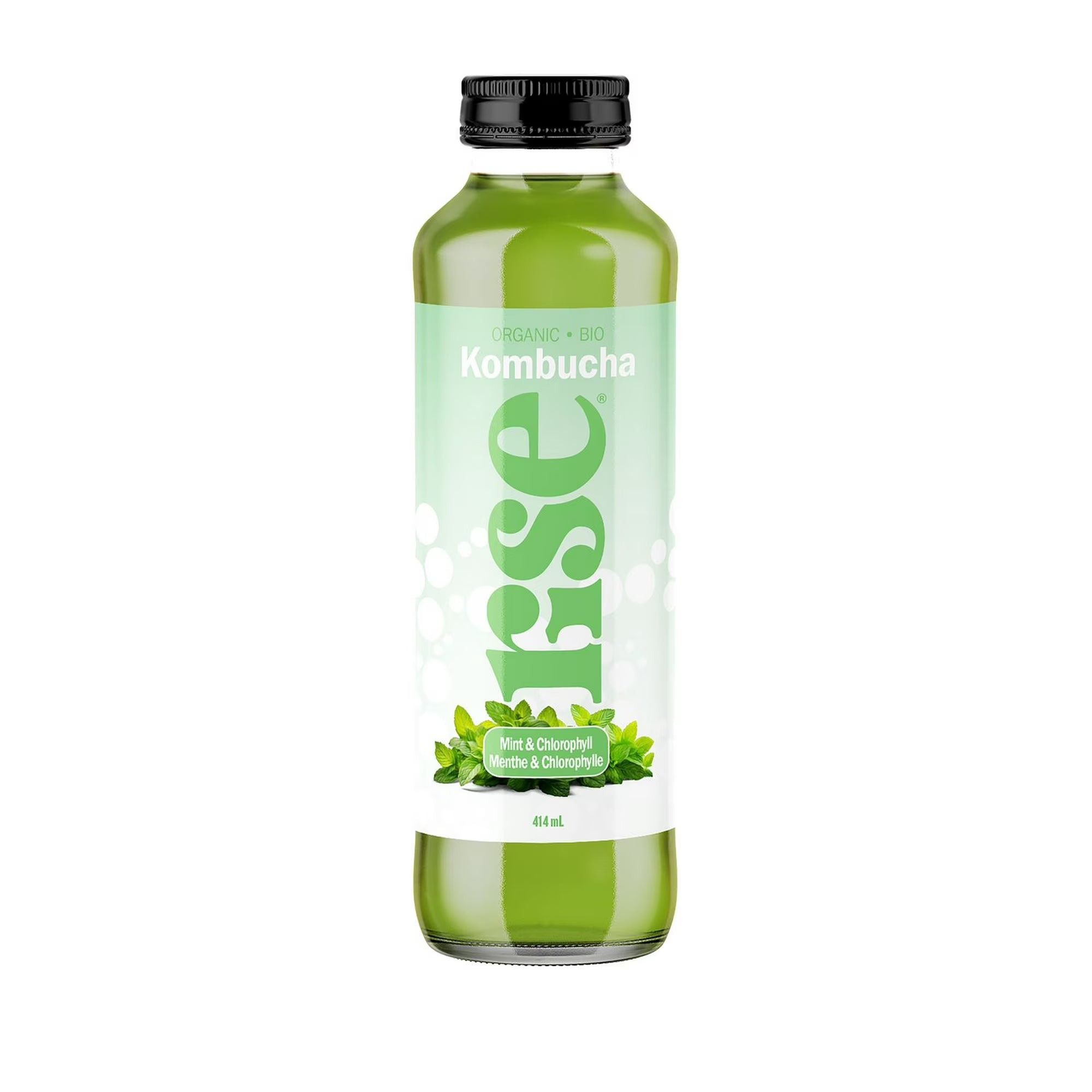 Rise Kombucha Organic Mint & Chlorophyll 414.00 Ml