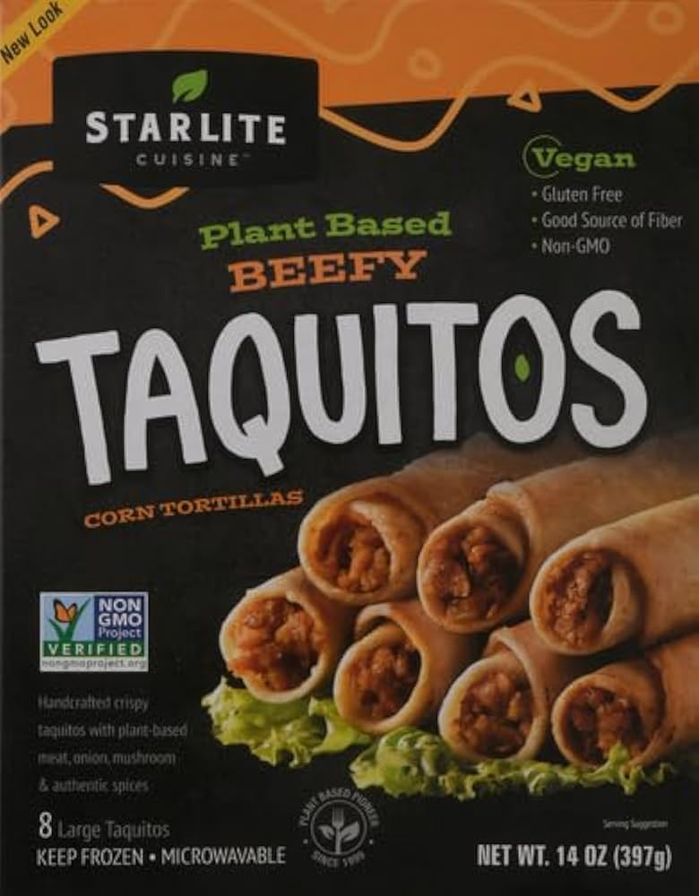 StarLite Cuisine Vegan Taquitos Beef Style