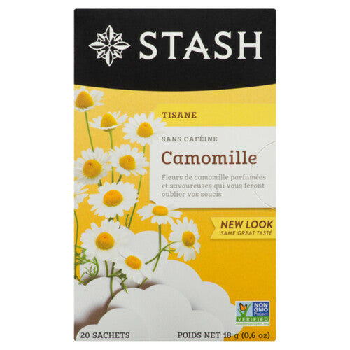 Stash Herbal Tea, Chamomile, Caffeine Free, Bags