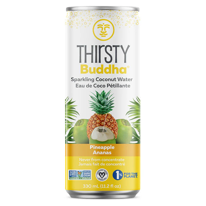 Thirsty Buddha Sparkling Coconut Water, Pineapple