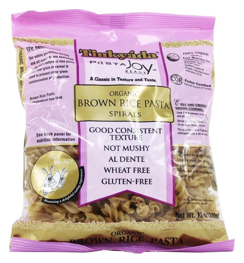Tinkyada Pasta Joy Ready Brown Rice Pasta, Organic, Spirals