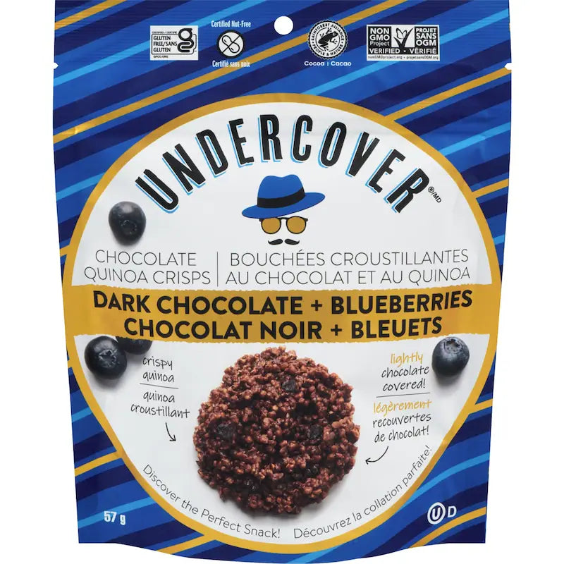 Undercover Crispy Quinoa Dark Chocolate & Blueberries
