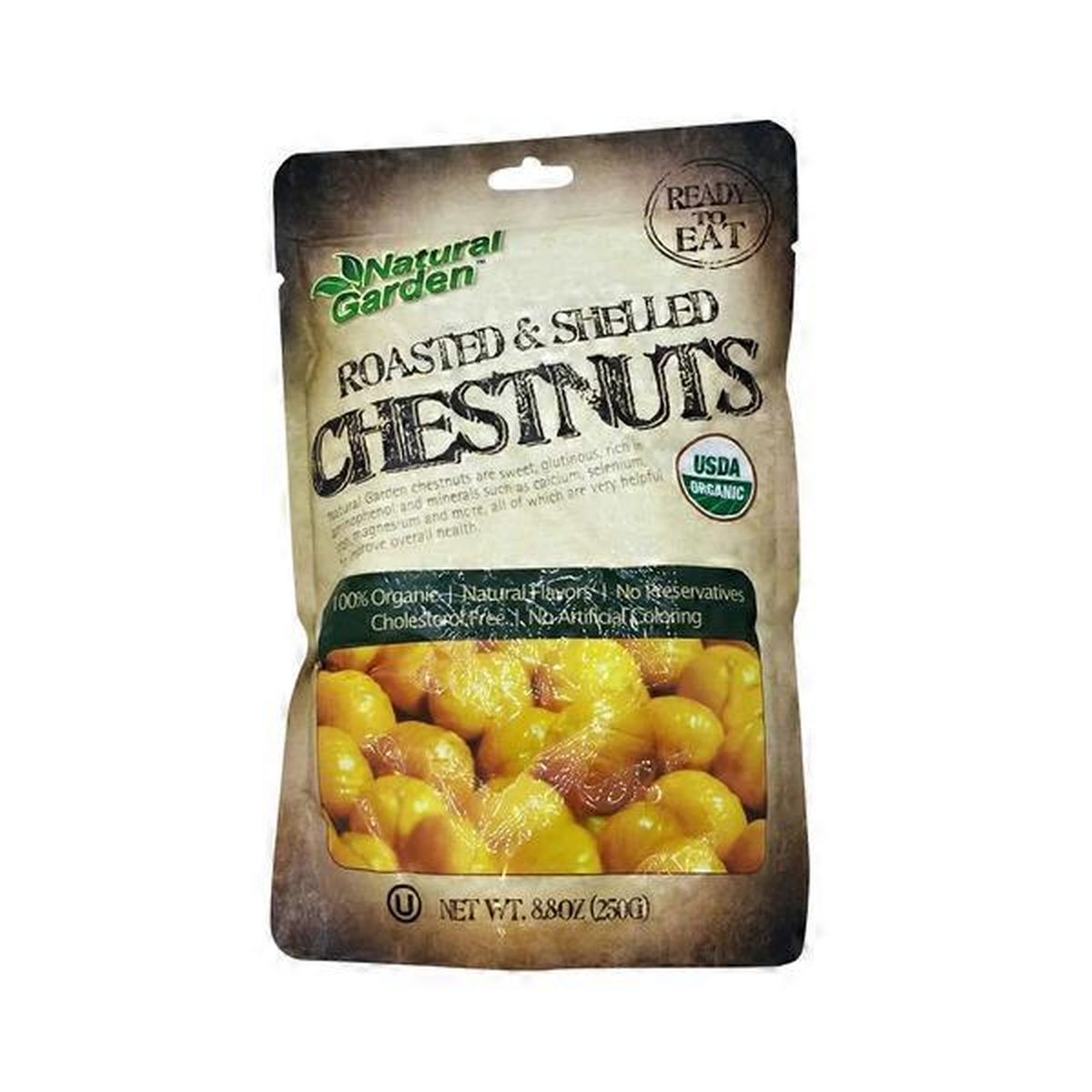 Natural Garden Organic Roasted Shelled Chestnut Blend